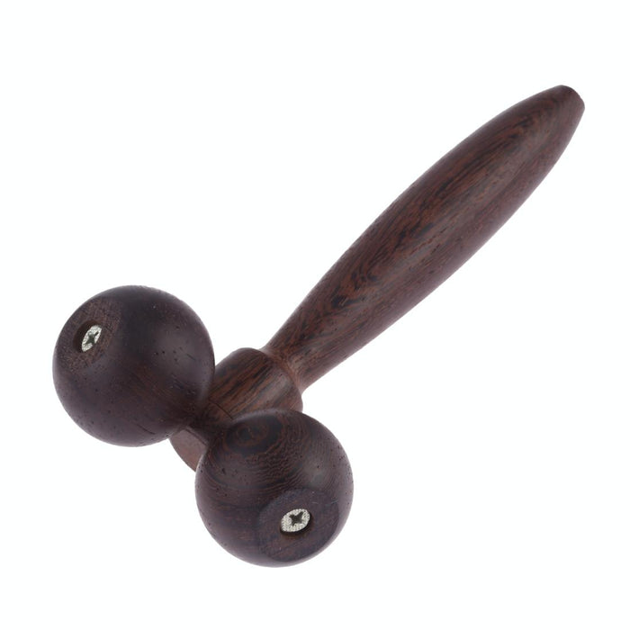 Black Wenge Manual Roller Massager Solid Wood