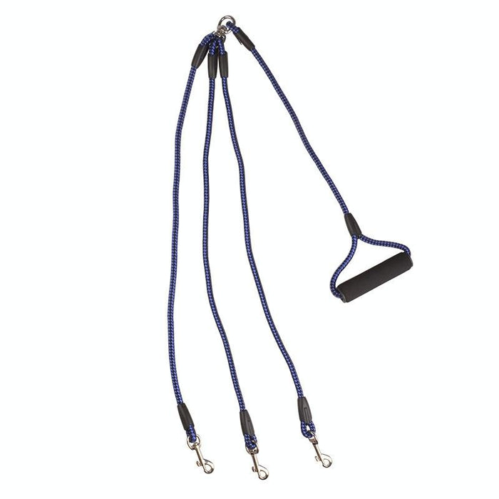 3 In 1 Nylon Dog Leash With Handle 124Cm Blue