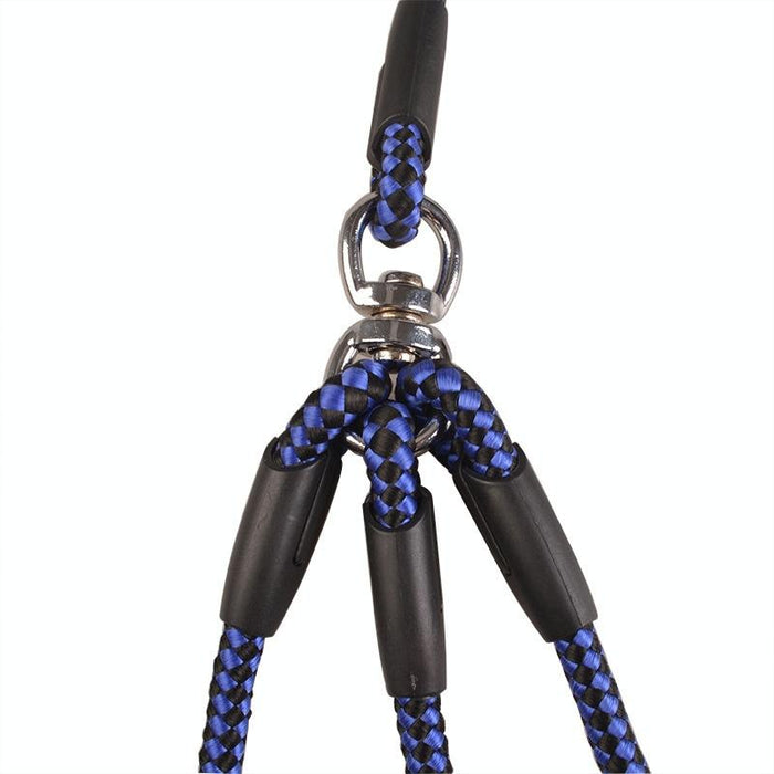 3 In 1 Nylon Dog Leash With Handle 124Cm Blue
