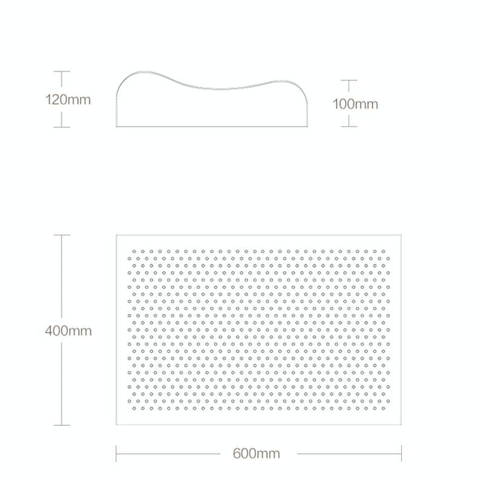 8H Z2 Natural Latex Pillow Soft & Breathable With Cotton Pillowcase