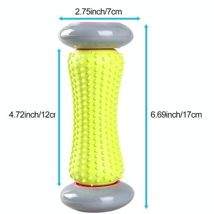 Yoga Massage Wheel For Neck Lumbar Leg Hand Foot 17Cm Length Random Colour