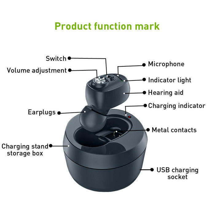 Dc3.7V In Ear Bluetooth Hearing Aid Sound Amplifier