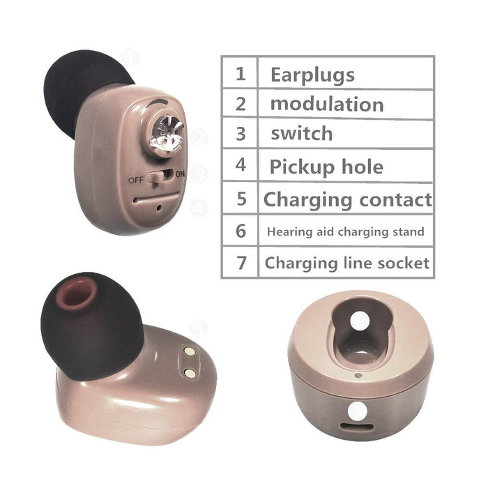 Dc3.7V In Ear Bluetooth Hearing Aid Sound Amplifier