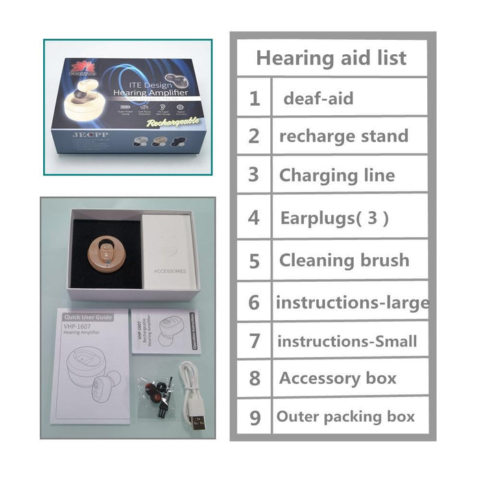 Dc3.7V In Ear Bluetooth Hearing Aid Sound Amplifier
