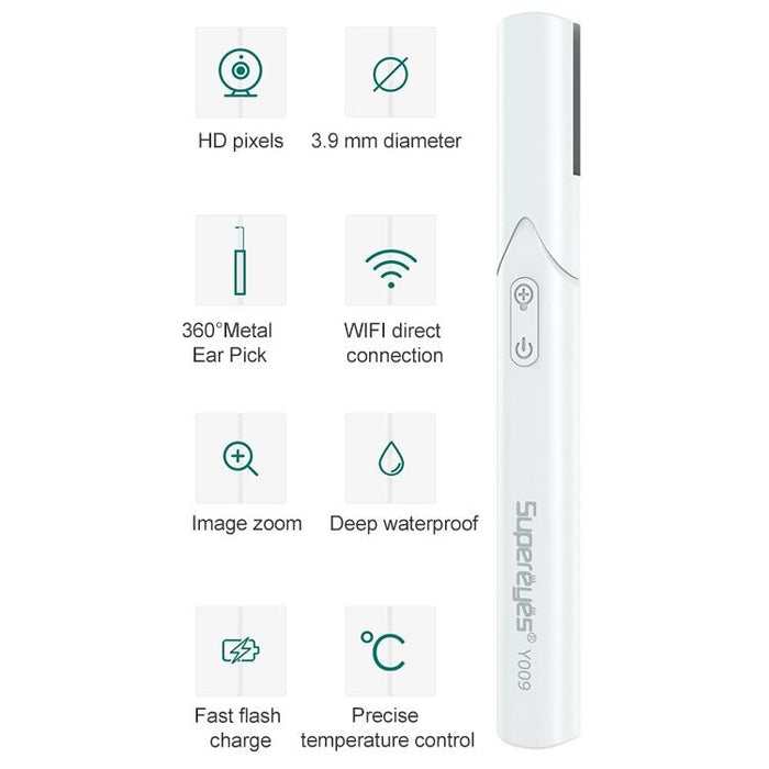 Microscopic Ear Pick With Magnifying Mirror