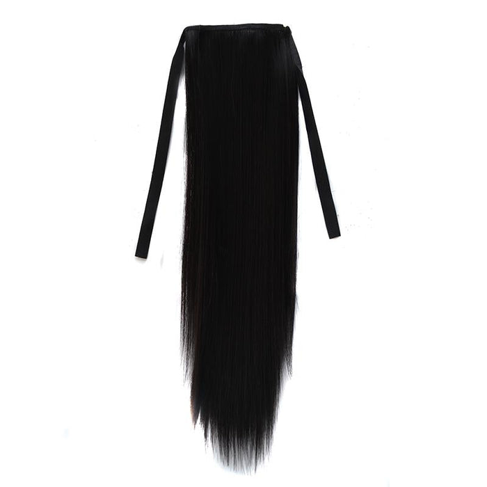 Long Straight Hair Bandage Style Wig For Women Natural Look