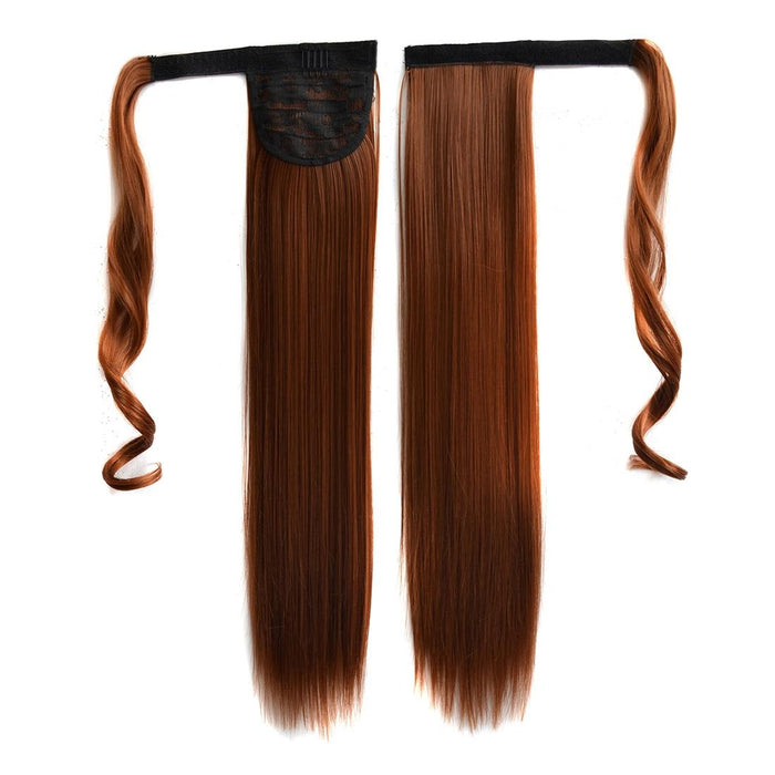 30 Invisible Bandage Style Long Straight Hair Wig Ponytail