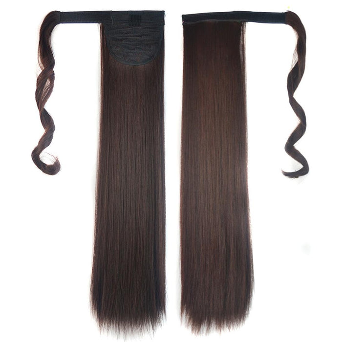 2M33 Invisible Bandage Style Long Straight Hair Wig Ponytail