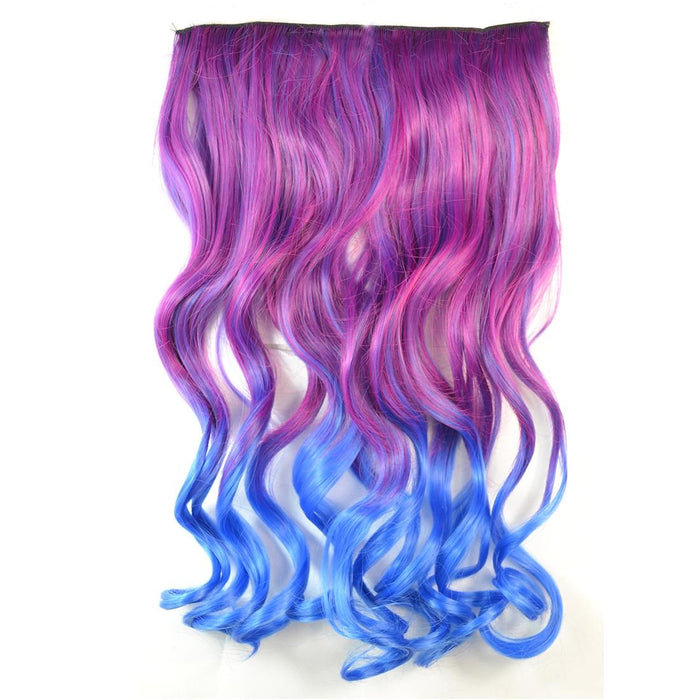 Gradient Large Wave Clip In Hair Extension Long Curls