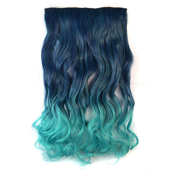 Gradient Large Wave Clip In Hair Extension Long Curls