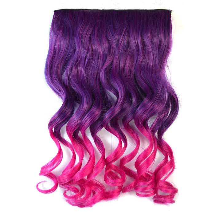 Gradient Large Wave Clip In Hair Extension Long Curls