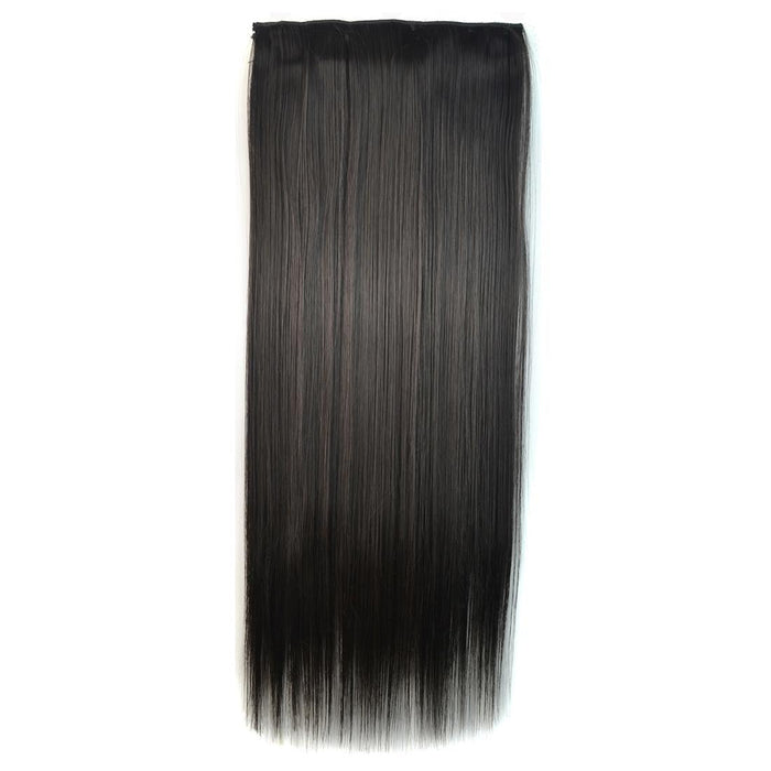 5 Clip Long Straight Wig Piece