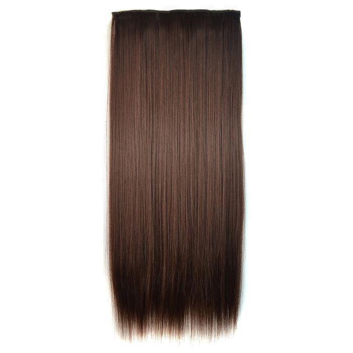 5 Clip Long Straight Wig Piece