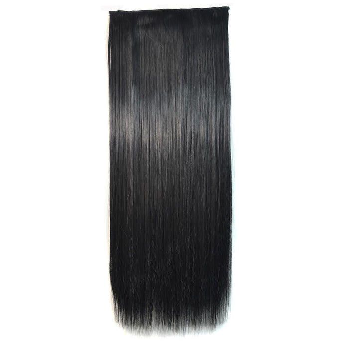 5 Clip Long Straight Wig Piece