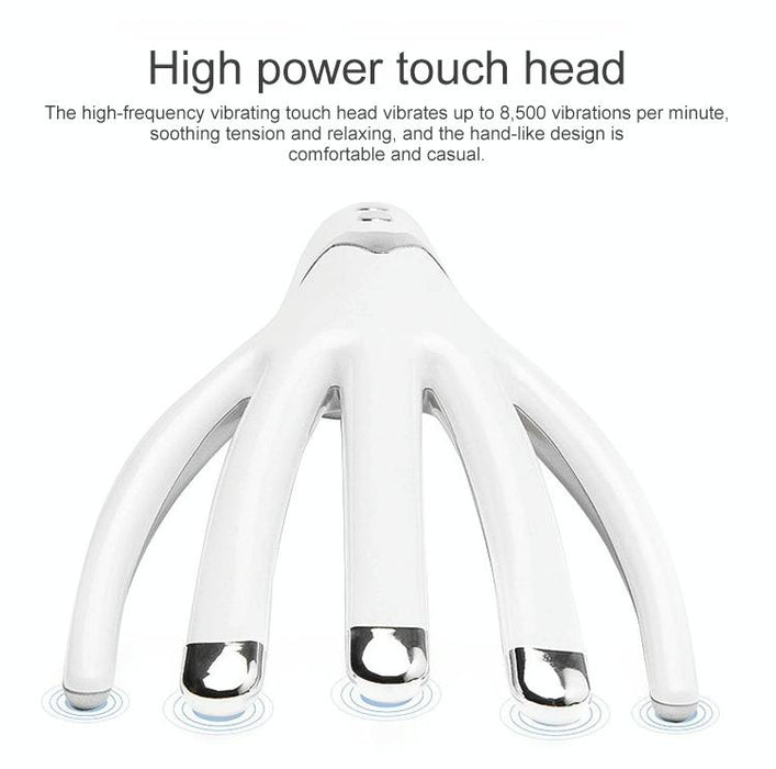 Rechargeable Mini Head Massager Comb White