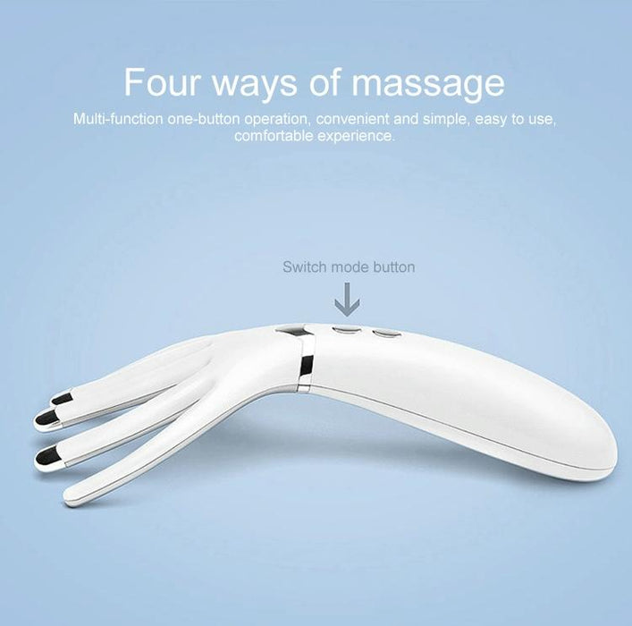 Rechargeable Mini Head Massager Comb White