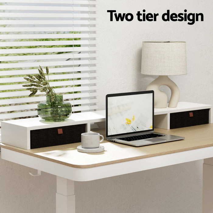 Removable Standing Desktop With Storage Rack