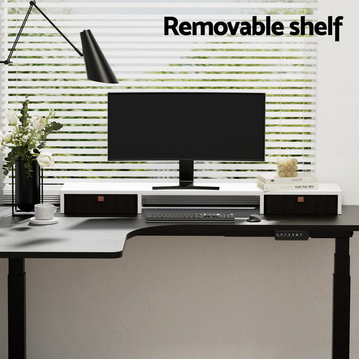 Removable Standing Desktop With Storage Rack