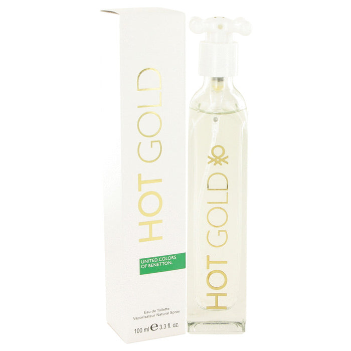 Hot Gold Eau De Toilette Spray By Benetton For Women-100 Ml