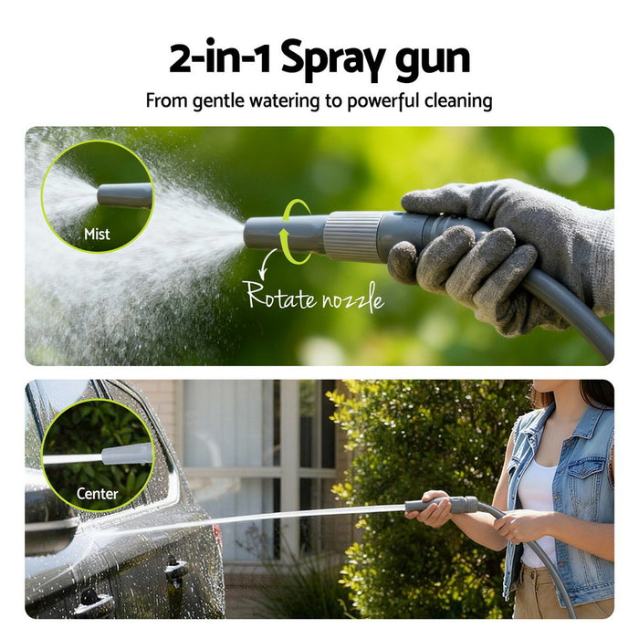 20M Retractable Garden Hose Reel Heavy Duty 1/2" Hose Auto Rewind