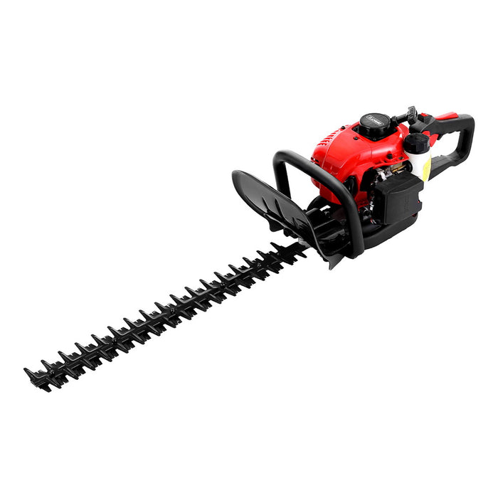 25.4Cc Petrol Hedge Trimmer 24" Dual Blade Tree Grass Garden Tool