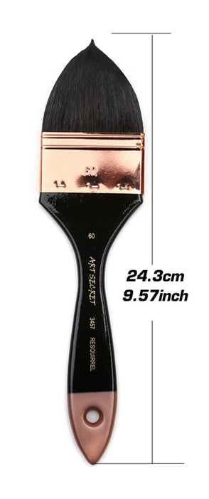 Large Round Squirrel Hair Paint Brush Set For Art