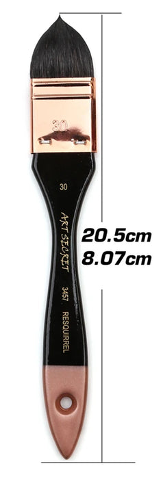 Large Round Squirrel Hair Paint Brush Set For Art