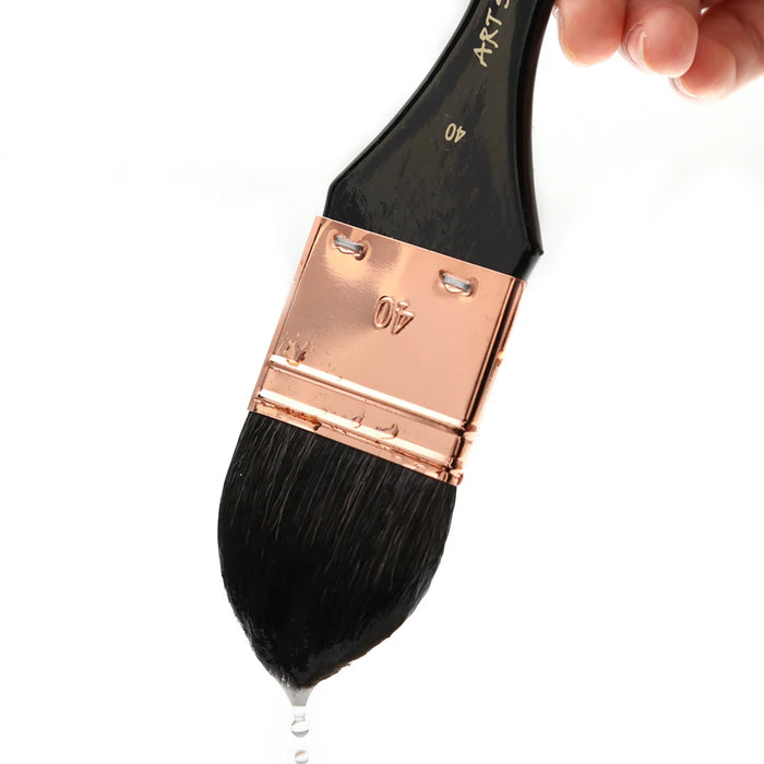 4 Pc Squirrel Hair Paint Brush Set For Art