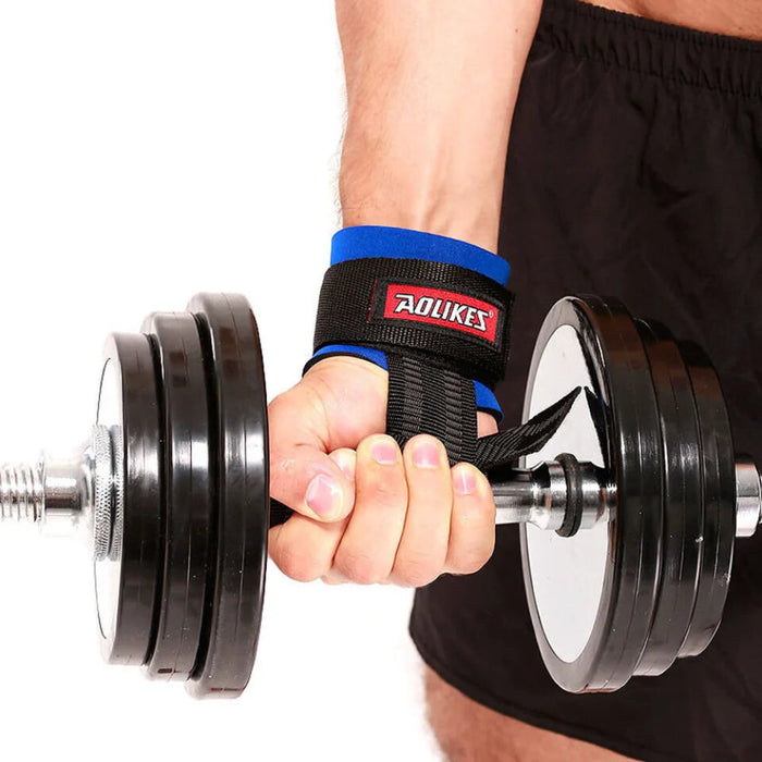 2Pcs Gym Wristband For Fitness Dumbbell Training Support Straps With Hand Power Bands