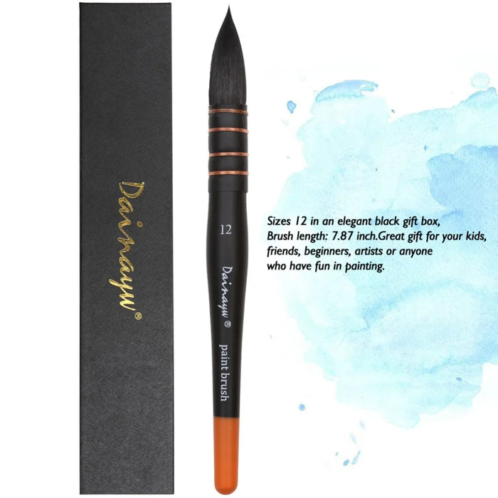 Professional Round Squirrel & Horse Hair Paint Brush Set