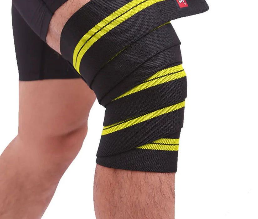 2M x 8Cm Gym Knee Compression Straps For Weight Lifting