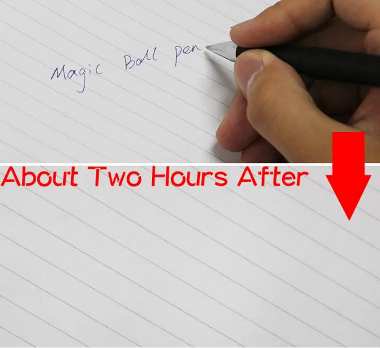 Magic Joke Ball Pen Invisible Slowly Disappear Ink Within Tow Hours Material Escolar Ballpoint Pens School Office Supplies