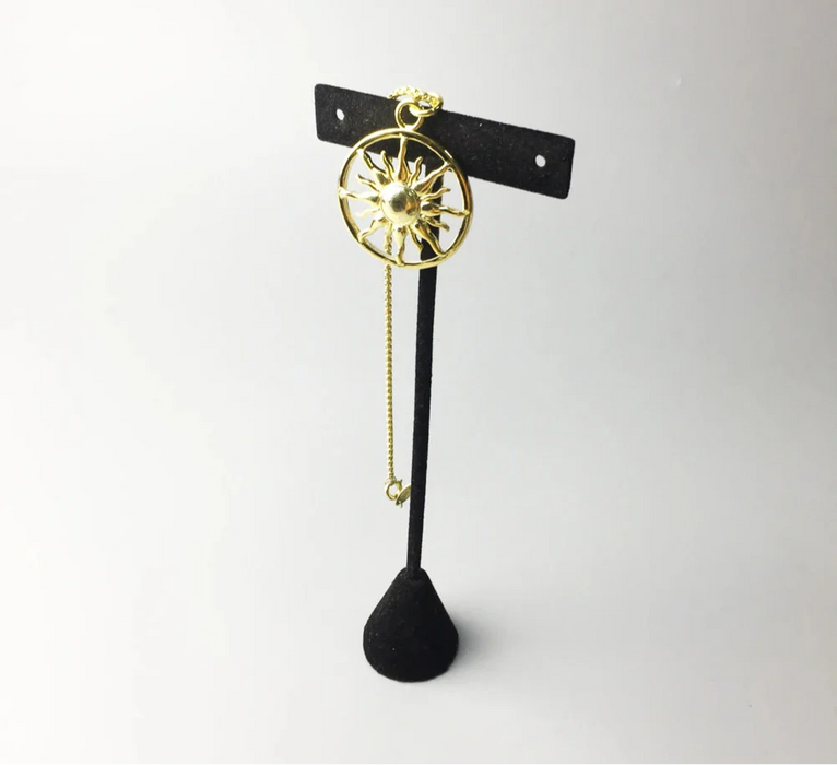 925 Sterling Silver Sun Pendant Necklace Ethnic Style Jewelry For Men & Women