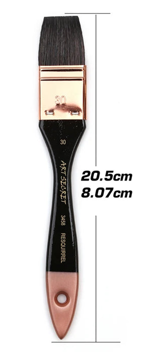 4 Pc Squirrel Hair Paint Brush Set For Art