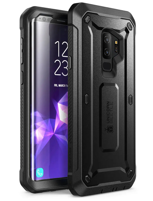 For Samsung Galaxy S9 Plus Ub Pro Full-Body Rugged Holster Protective Case With Built-In Screen Protector