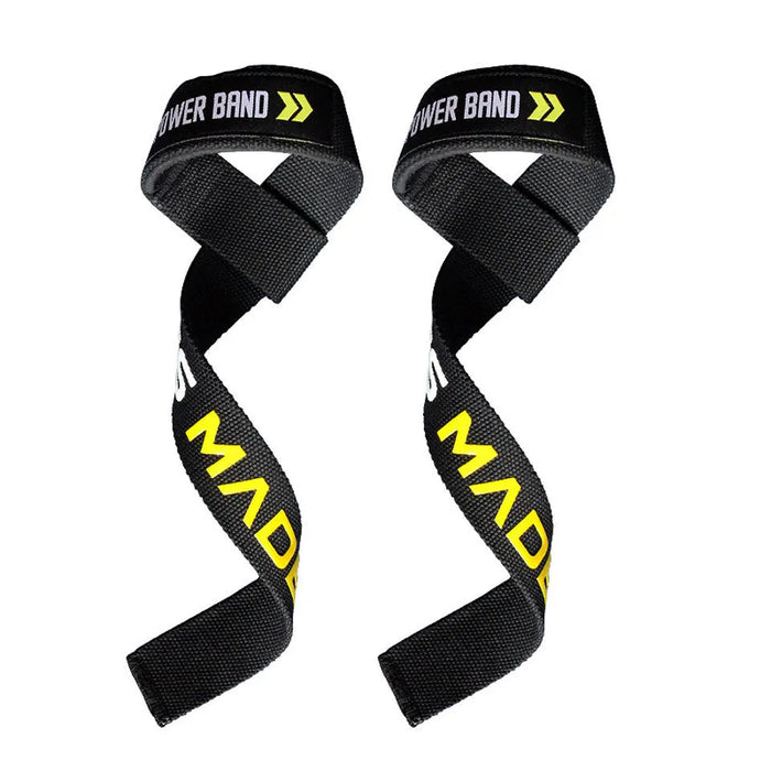 Pair of Fitness Wrist Straps For Weightlifting Padded Support For Deadlifts & Barbells