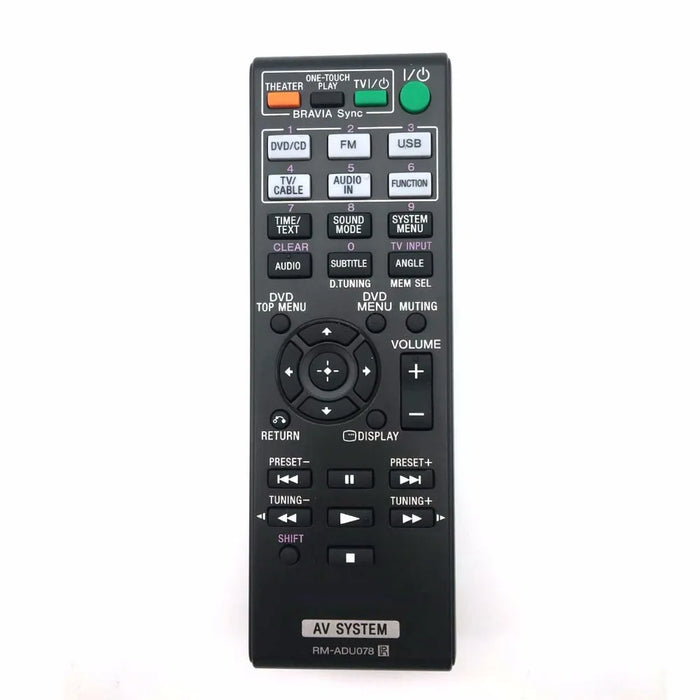 For Sony Dvd Home Theater Av System Hbd-Tz135 Hbd-Tz530 Rm-Adu079 Hcd-Dz610 Dav-Dz170 Remote Control Rm-Adu078 148764111