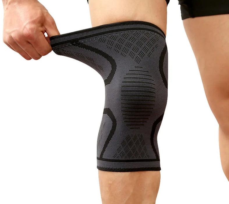 Sport Compression Knee Sleeve For Running & Cycling Elastic Nylon Brace For Basketball