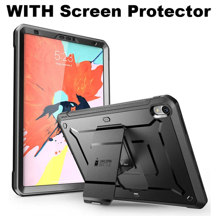 For Ipad Pro 11 Inch Case Full Body Rugged Cover With Built-In Screen Protector & Kickstand
