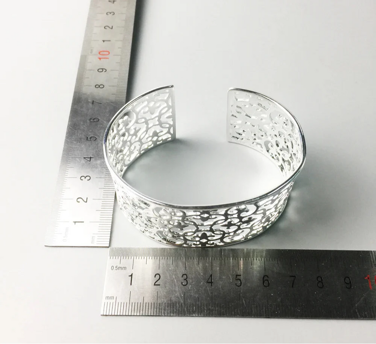 925 Sterling Silver Romantic Gift European Bracelet Bangle Glam Good For Women