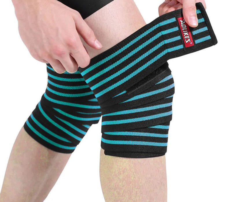 Sports Knee Wraps For Gym Workouts Ideal For Men & Women Squat Knee Straps For Weightlifting & Powerlifting
