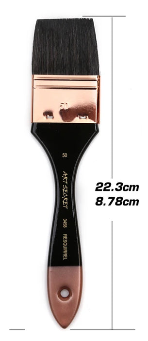 Large Round Squirrel Hair Paint Brush Set For Art