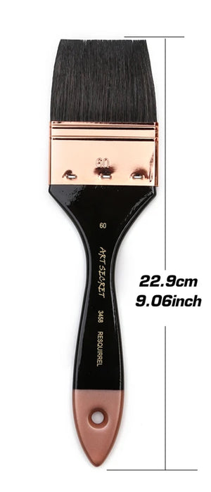 Large Round Squirrel Hair Paint Brush Set For Art