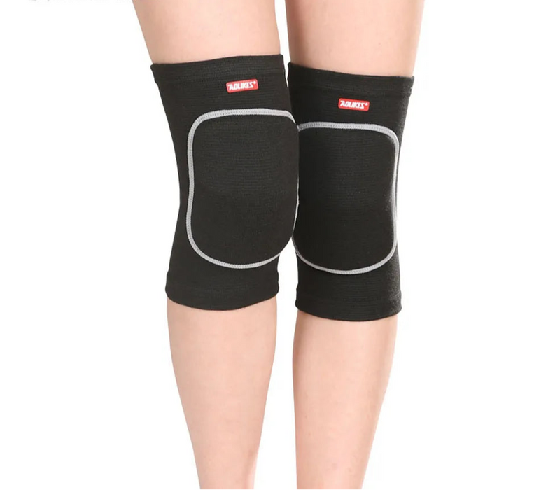 Pair of Sports Compression Knee Pads Elastic Support For Dancing Roller Volleyball