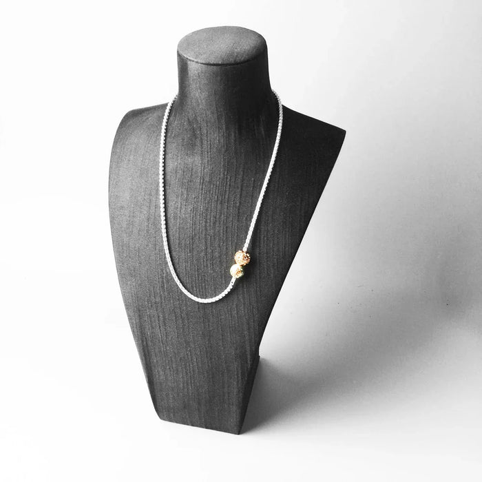 925 Sterling Silver Strand Necklace Rose Gold Basic Style For Men And Women European Fashion Jewelry For Friends