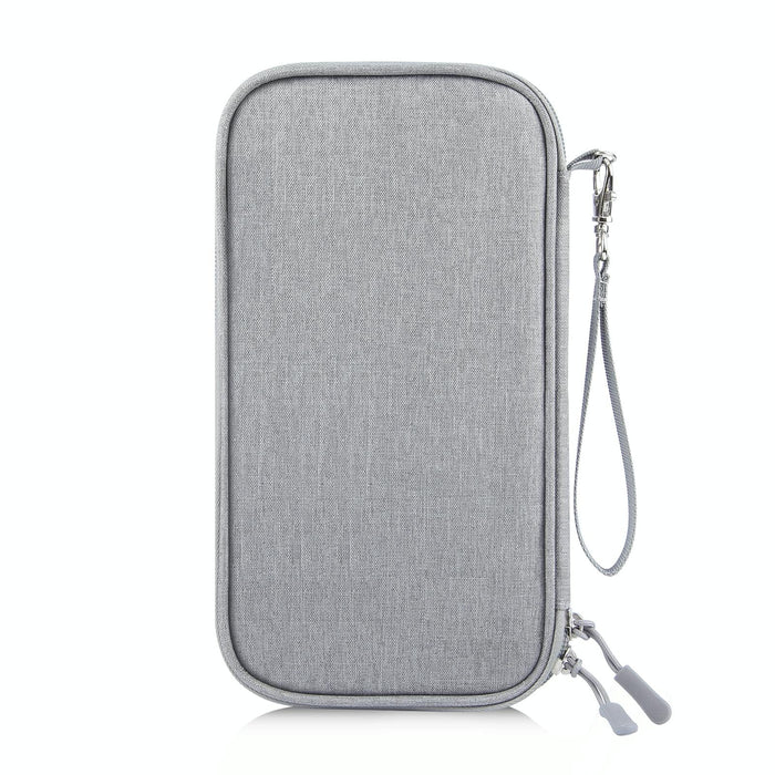 Clutch Bag For Passports Cards & Documents Grey