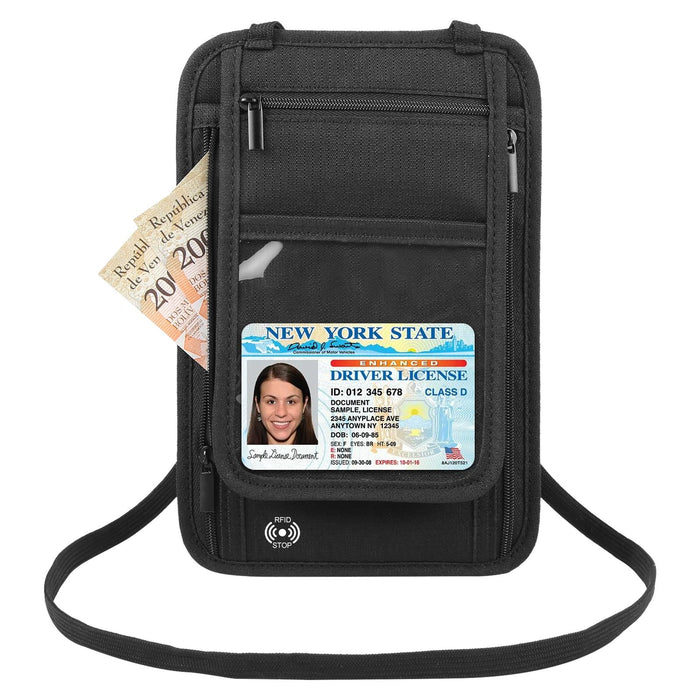 Travel Document Organizer With Card Slots