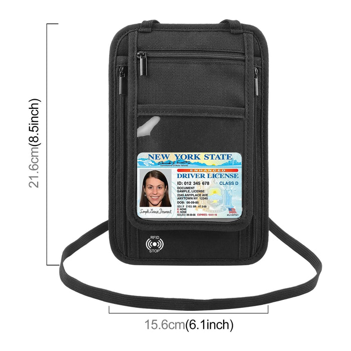 Travel Document Organizer With Card Slots