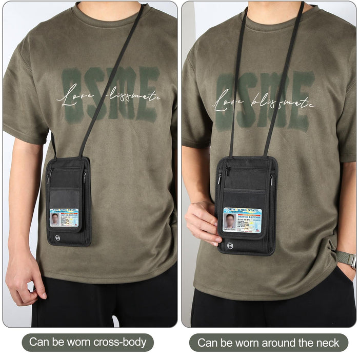 Travel Document Organizer With Card Slots