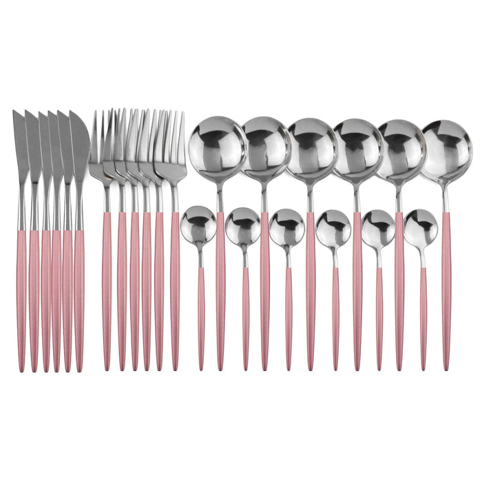 24 Piece Stainless Steel Cutlery Set For 6